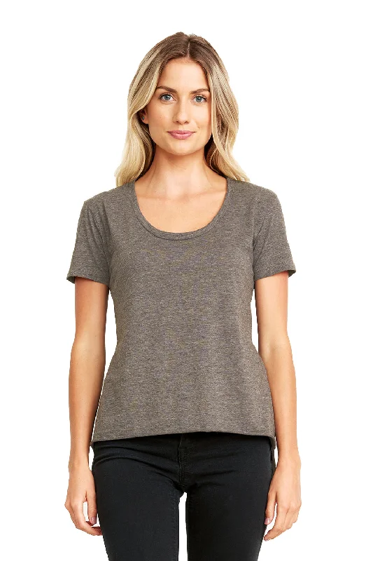 Simple Looks Next Level Womens Festival Short Sleeve Crewneck T-Shirt - Ash Grey - Closeout