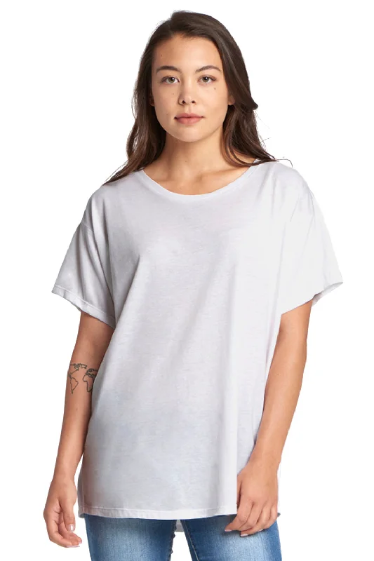 Romantic And Fresh Next Level Womens Ideal Flow Short Sleeve Crewneck T-Shirt - White - Closeout