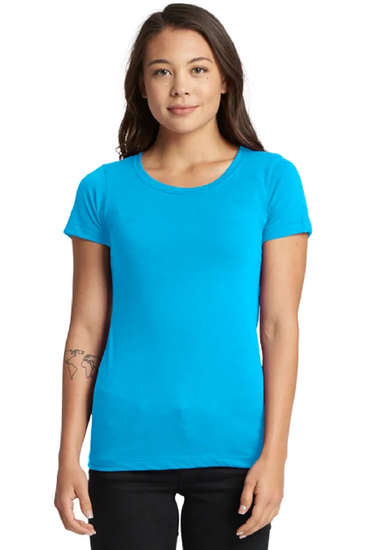 Next Level Womens Ideal Jersey Short Sleeve Crewneck T-Shirt - Turquoise Blue