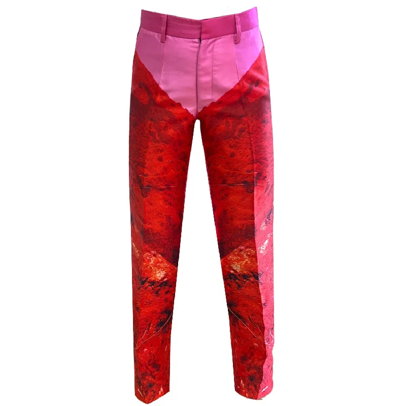 British Style Woman´s classic suit pants österlen pink red