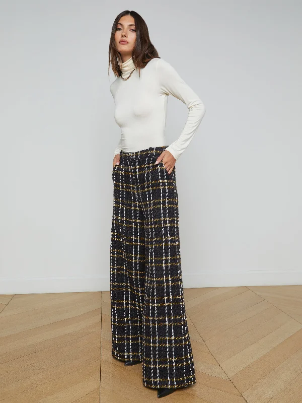 New Products Pilar Tweed Wide-Leg Pant