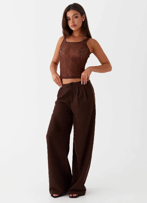 Summer Selection Ravenscroft Suit Pants - Dark Chocolate
