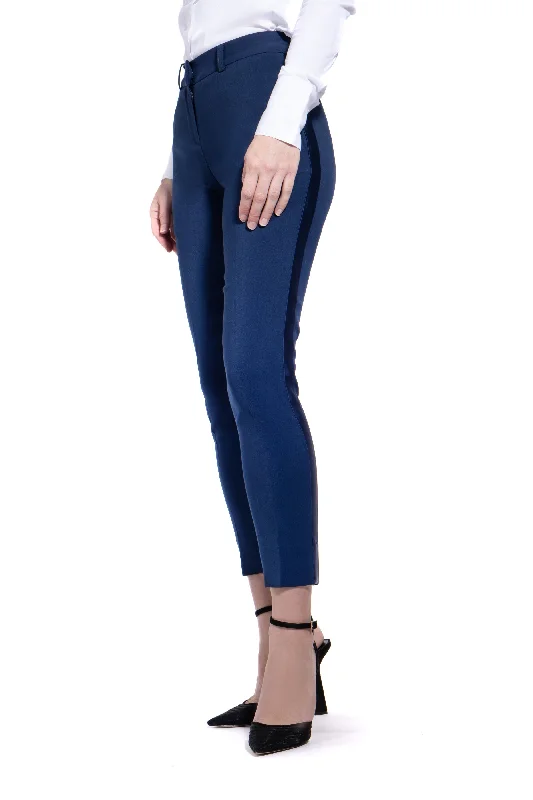 Elegant Style Royal Navy Ultra Slim Fit Tuxedo Pants