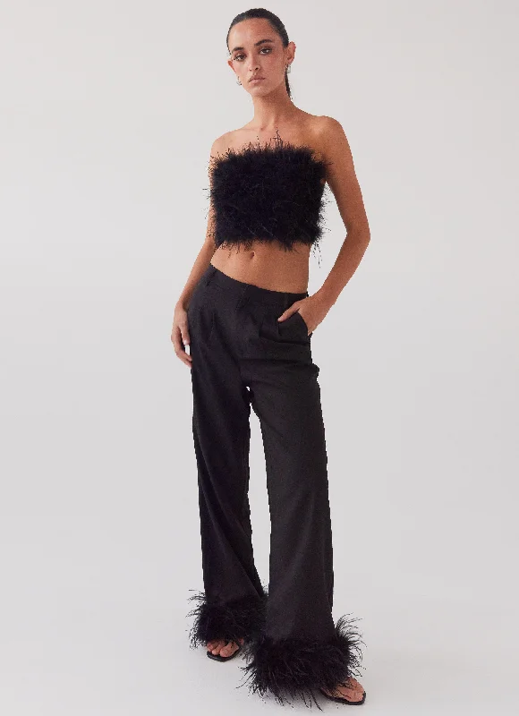 Comfortable And Versatile Shake It Off Feather Pants - Night