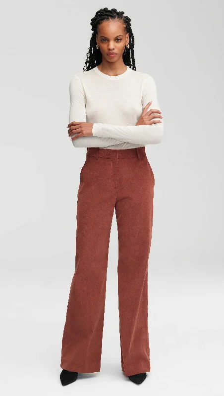 Breezy Style Soho Trouser in Corduroy | Cognac