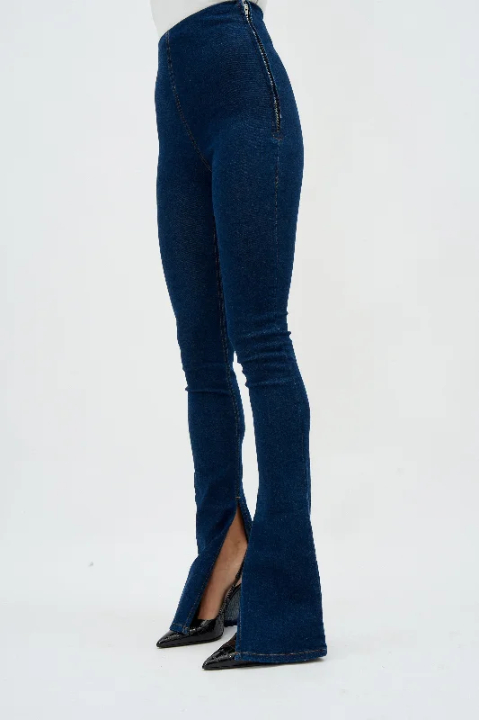 Advanced Customization Split Hem Midnight Jegging