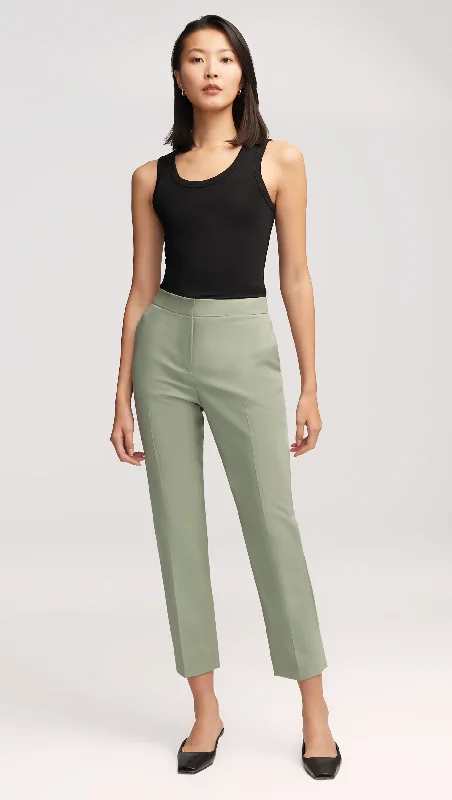 Timeless Style Tailored Trouser in Seasonless Wool | Sage