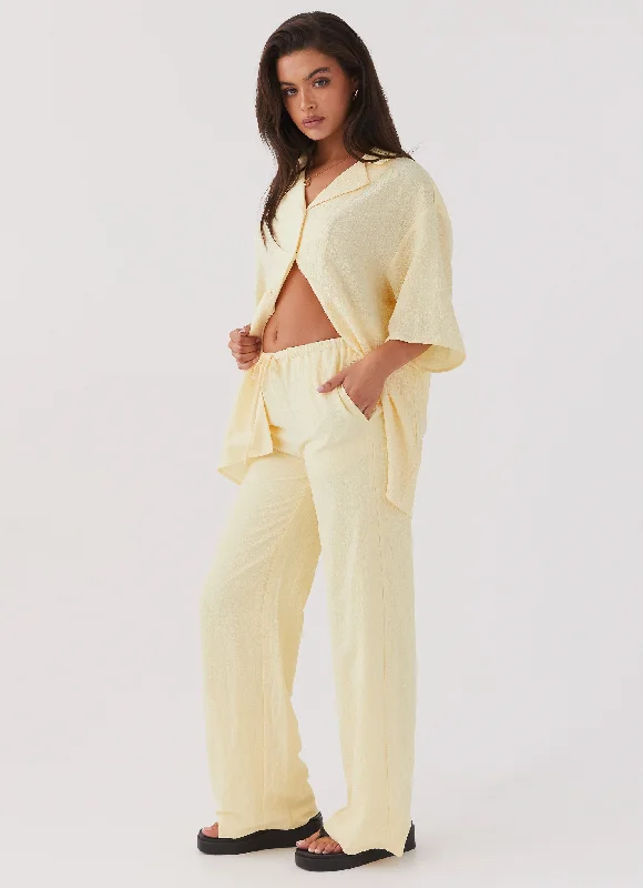 Easy-to-Wear The Good Days Pants - Lemon