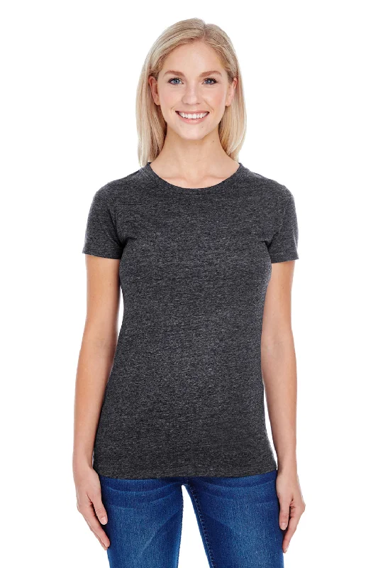 Fresh And Capable Threadfast Apparel Womens Short Sleeve Crewneck T-Shirt - Black