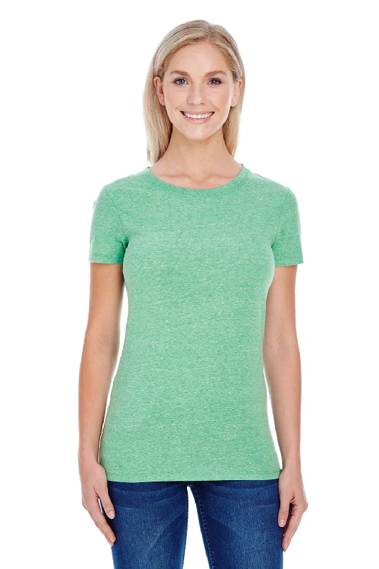 Age-reducing Style Threadfast Apparel Womens Short Sleeve Crewneck T-Shirt - Green