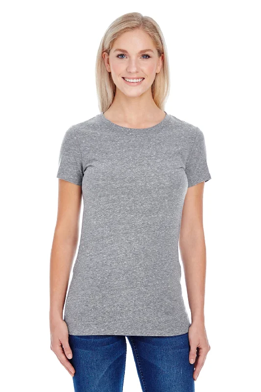 Feminine Charm Threadfast Apparel Womens Short Sleeve Crewneck T-Shirt - Grey