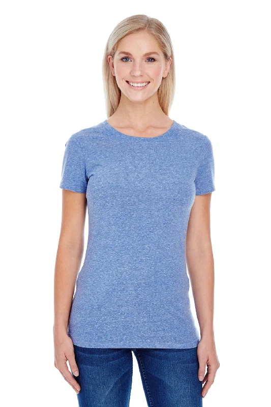 Soft And Comfortable Threadfast Apparel Womens Short Sleeve Crewneck T-Shirt - Navy Blue