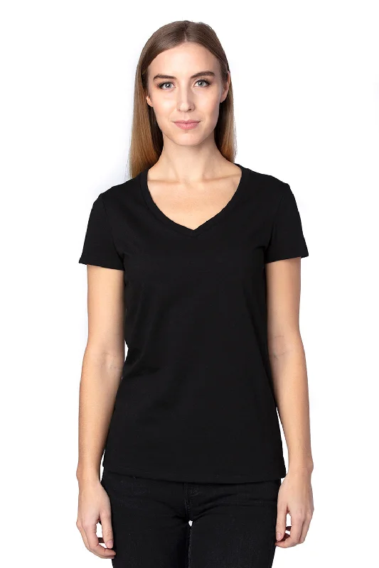 Dressing Tips Threadfast Apparel Womens Ultimate Short Sleeve V-Neck T-Shirt - Black