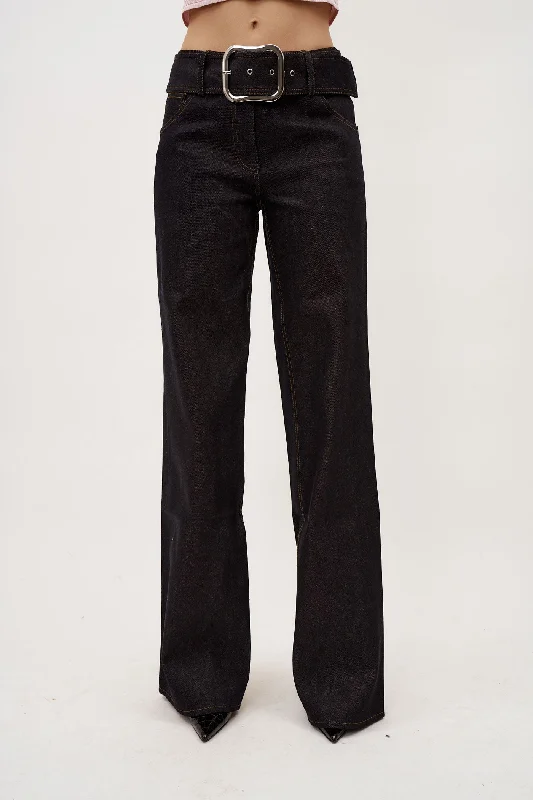 Classic Style Tita Raw Denim Pants