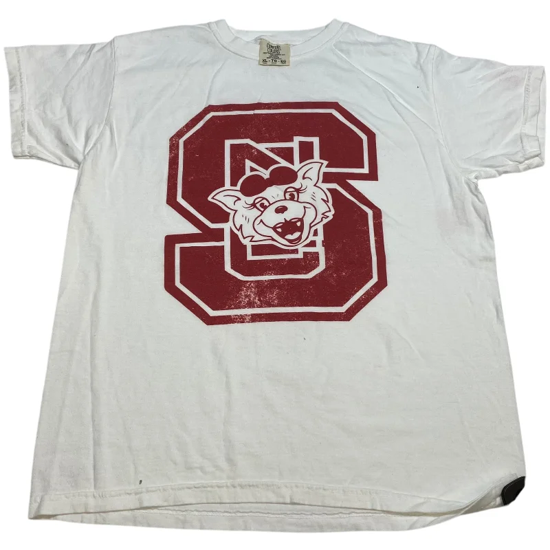 Relaxed Jackets Top Short Sleeve Basic By Comfort Colors In White, Size: Xl