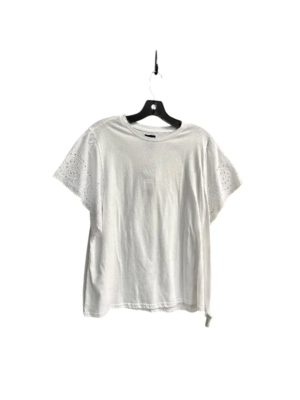 Warm Chic Outfits Top Short Sleeve Basic By Gap In White, Size: Xl
