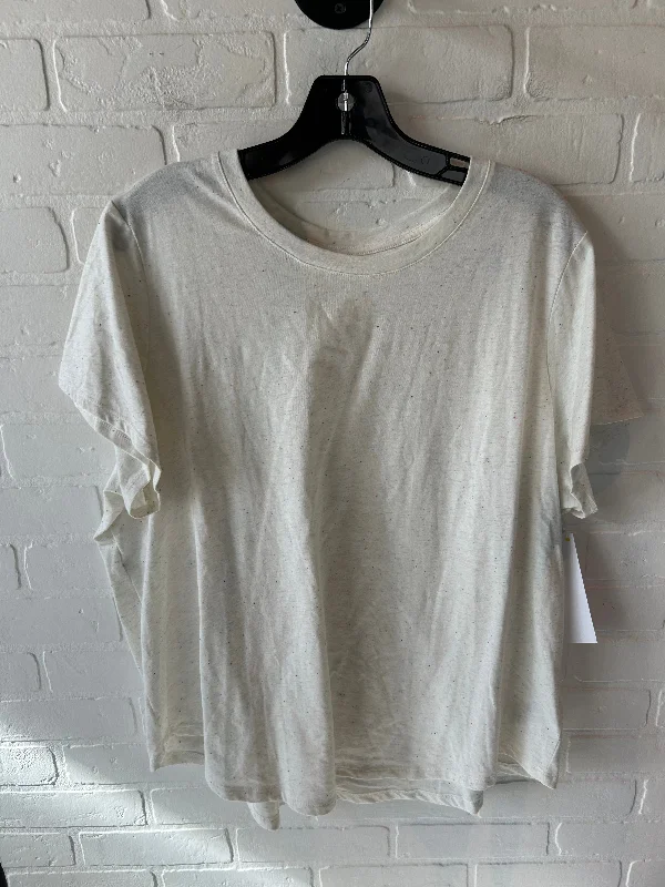 Sports Fashion Top Short Sleeve Basic By Old Navy In White, Size: Xxl