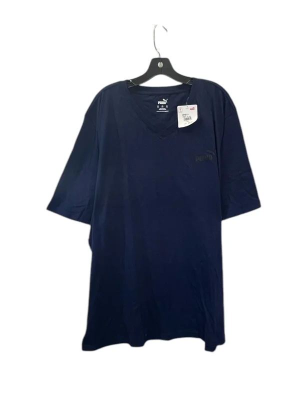 High Street Series Top Short Sleeve Basic By Puma In Navy, Size: 4x