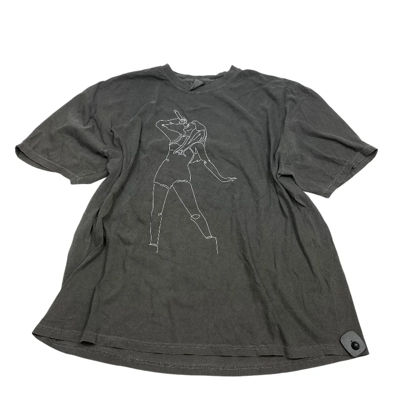 Smart Comfort Wear Top Short Sleeve By Comfort Colors In Grey, Size: 3x