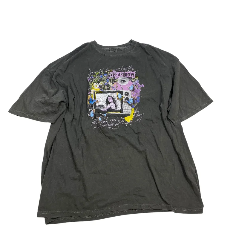 Soft Touch Top Short Sleeve By Comfort Colors In Grey, Size: 4x