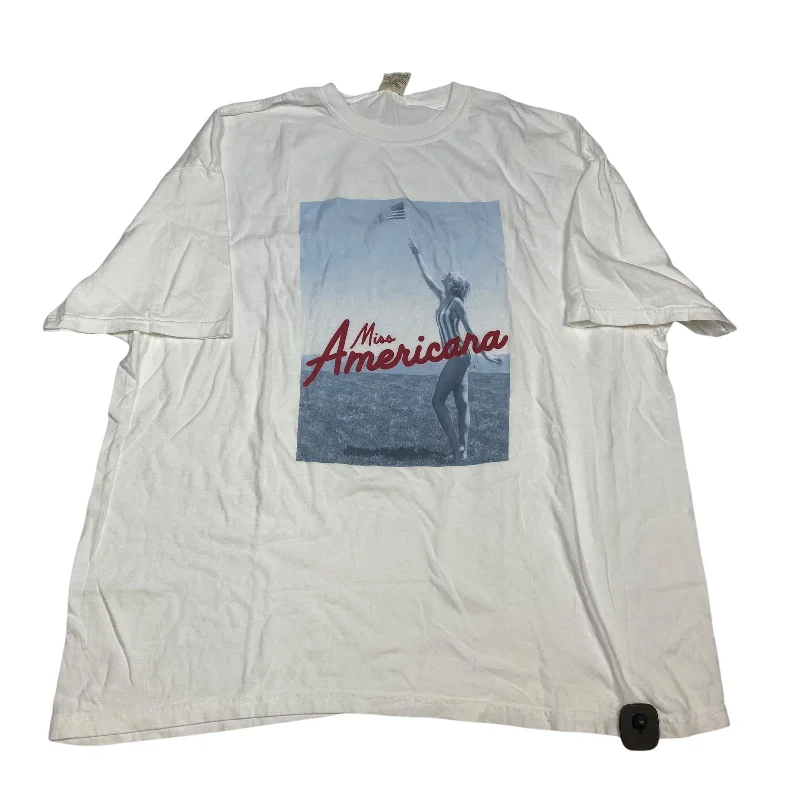 Cozy Lifestyle Top Short Sleeve By Comfort Colors In White, Size: 3x