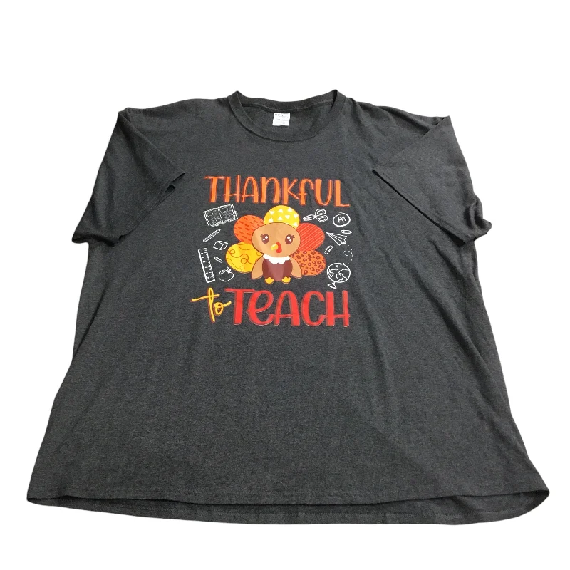 Personal Design Top Short Sleeve By Gildan In Grey, Size: 3x