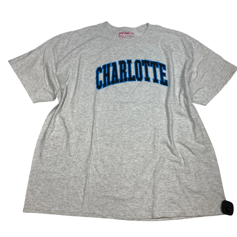 Cozy Pants Top Short Sleeve By Girl Tribe Co In Grey, Size: 3x
