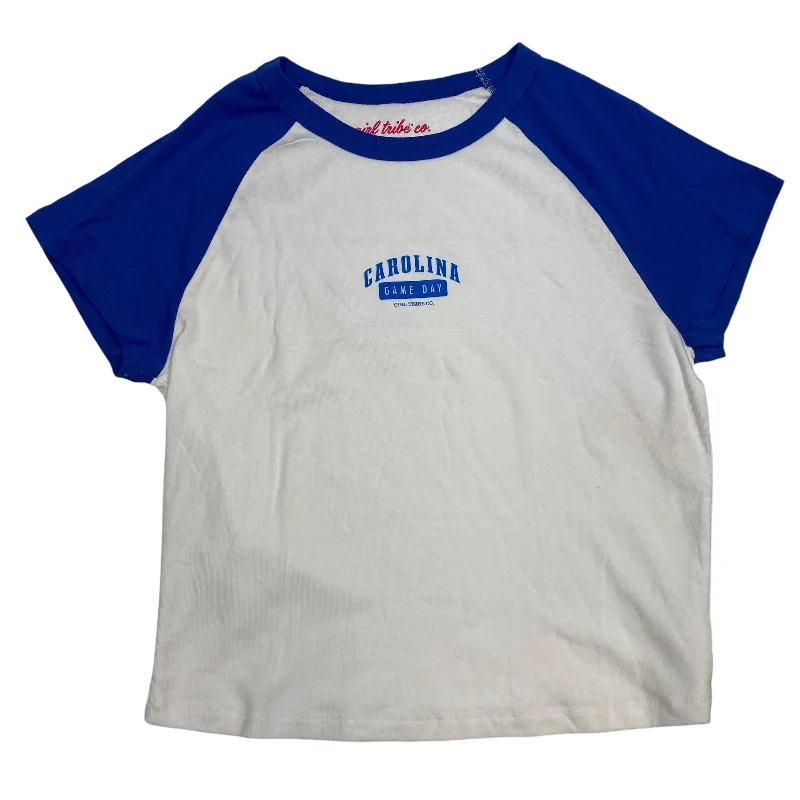 Stylish Fit Top Short Sleeve By Girl Tribe Co In White, Size: Xxl