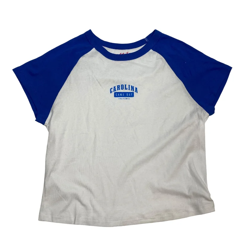 Easy Style Top Short Sleeve By Girl Tribe Co. In White, Size: Xxl