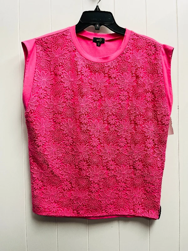 Personal Charm Top Short Sleeve By ontwelfth In Pink, Size: Xl