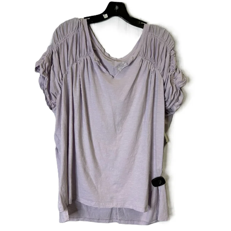 Simple And Comfortable Top Short Sleeve By Pilcro In Purple, Size: Xl