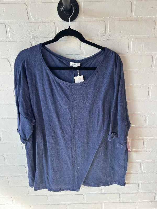 Summer Selection Top Short Sleeve By Sundance In Blue, Size: Xl