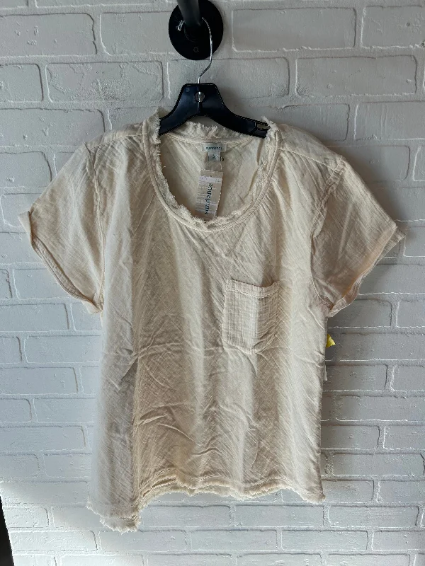 High-quality Design Top Short Sleeve By Sundance In Cream, Size: Xl