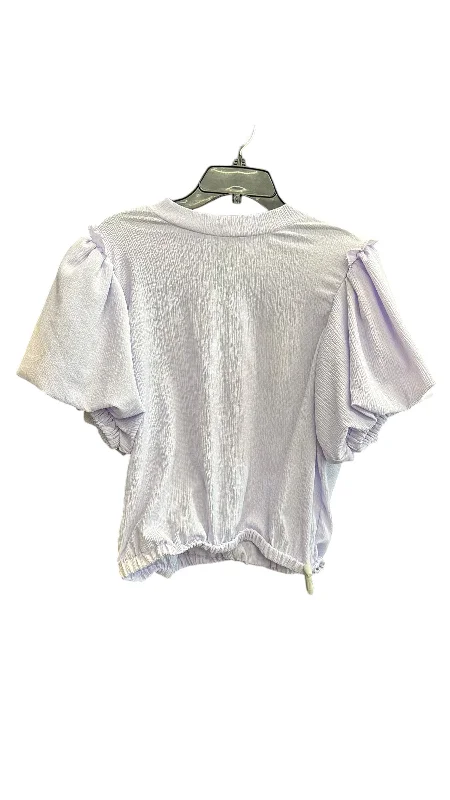 Fresh And Capable Top Short Sleeve By Thml In Purple, Size: Xl