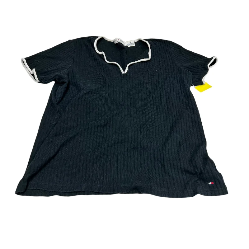 Easy Style Top Short Sleeve By Tommy Hilfiger In Black, Size: 2x
