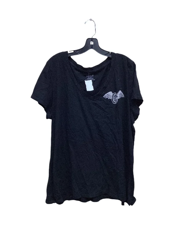 Chic Lounge Top Short Sleeve By Torrid In Black, Size: 3x