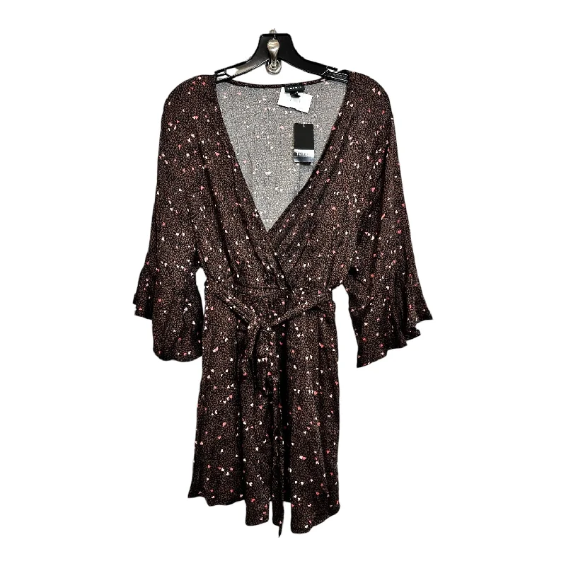 Chic Lounge Top Short Sleeve By Torrid In Brown, Size: 2x