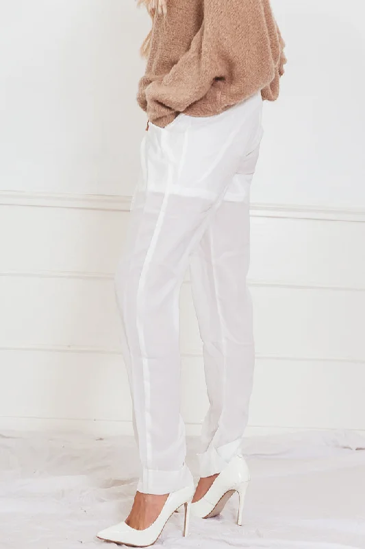 Loose Fit Lightweight Pant - White