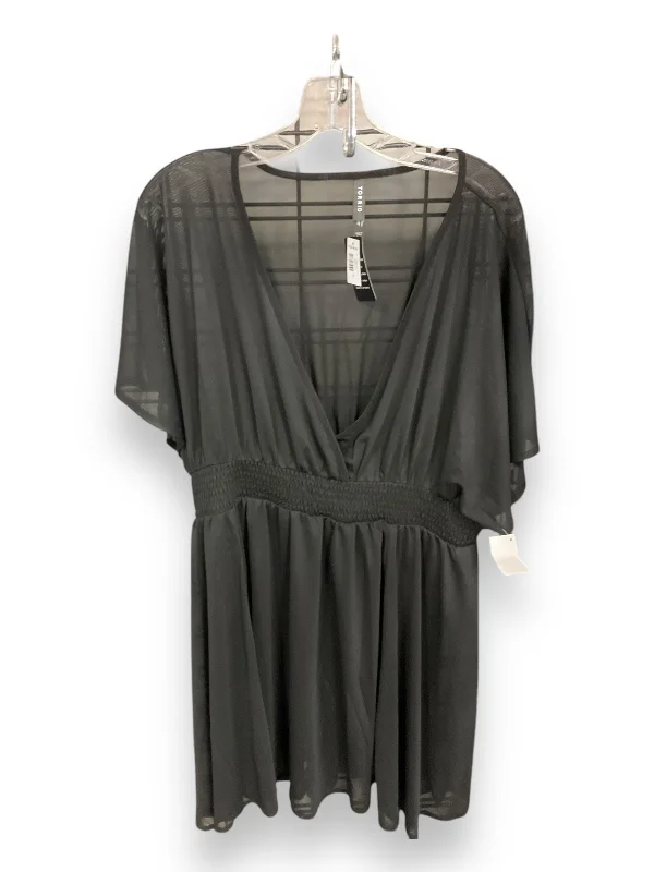 Elegant Style Tunic Short Sleeve By Torrid In Black, Size: 2x