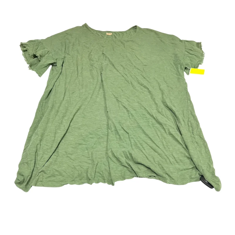 Urban Comfort Tunic Short Sleeve By True Craft In Green, Size: 3x