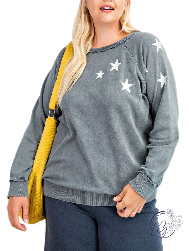 Classic Color Curvy All Stars Pullover