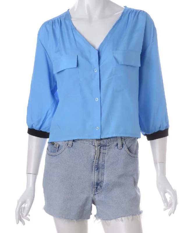 Fashion And Simplicity Label Rila Sporty V Neck Blouse
