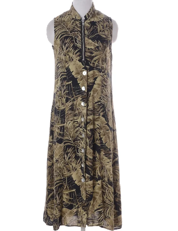Easy Wear Chic Label Roxy Zip Front Floral Dress