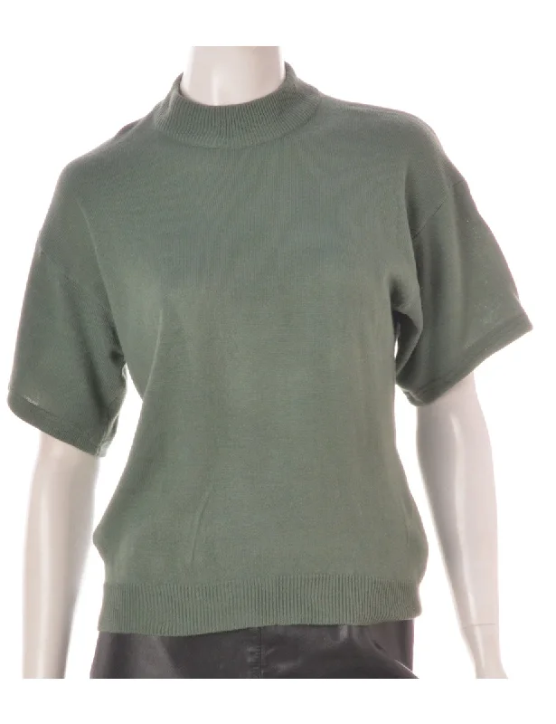 American Style Label Sandy Short Sleeve Turtle Neck