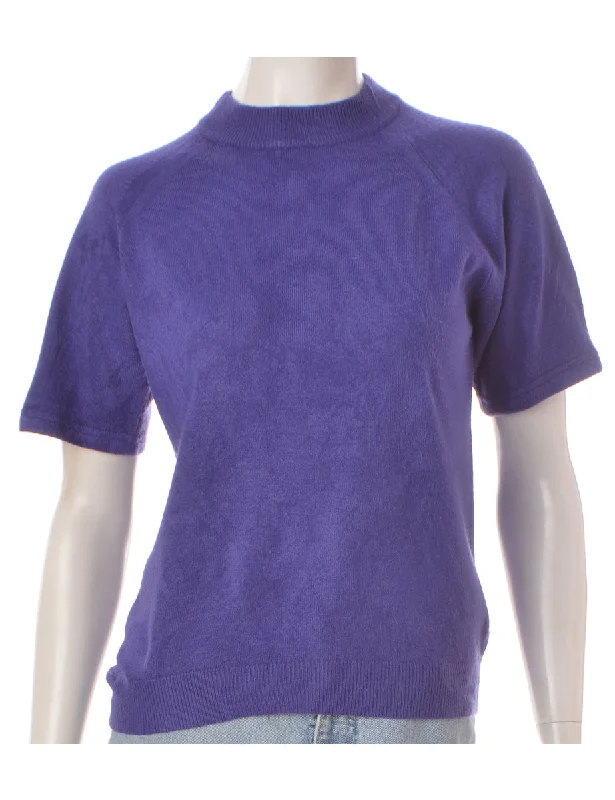 Minimal Classic Label Sandy Short Sleeve Turtle Neck