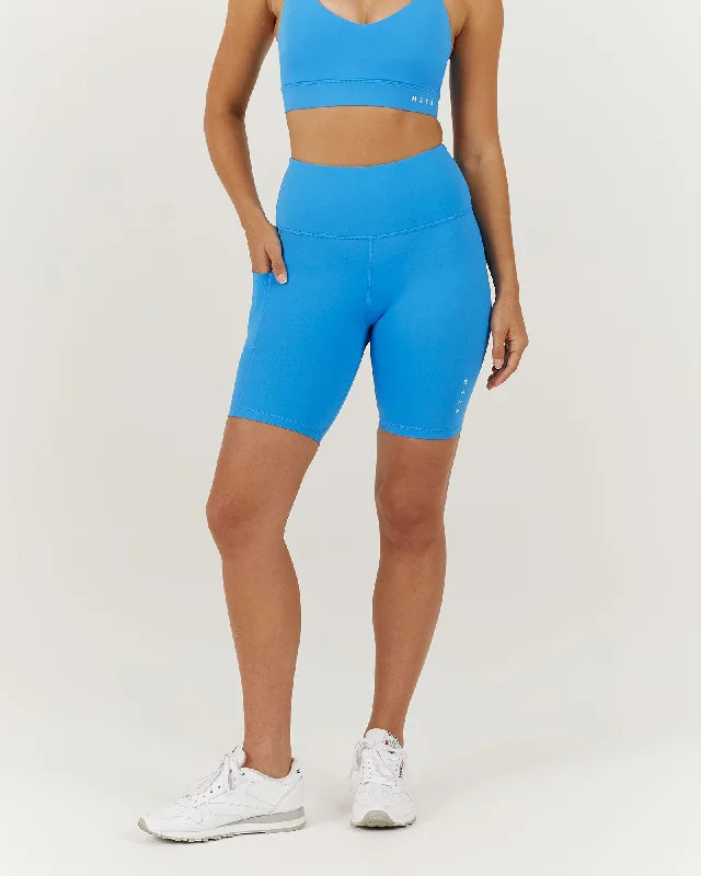 Comfortable Jeans BIKER SHORTS - SKY