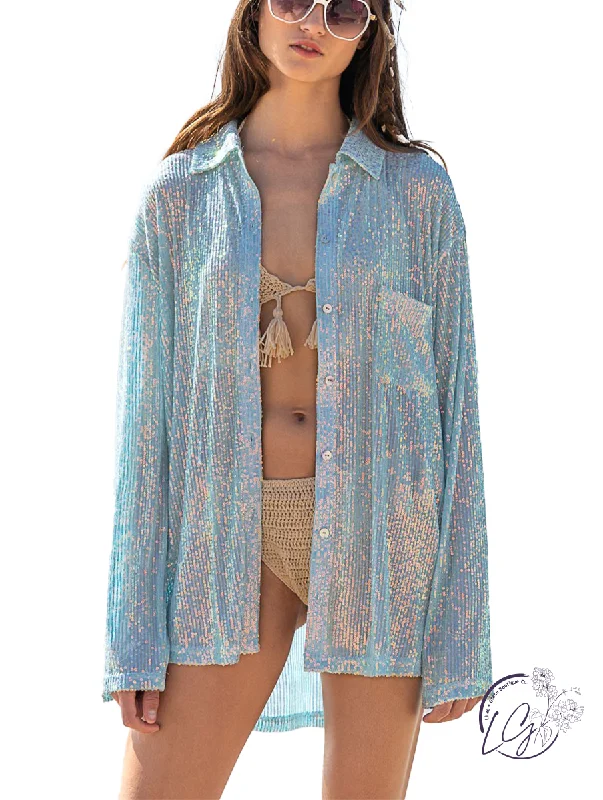 End Of The Year Glitter Glam Shirt Top
