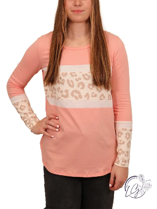 Celebrity Style Cheetah Charm Longsleeve