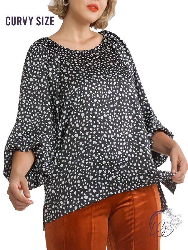 Exclusive Customization Curvy Glimpse of the Future Printed Blouse