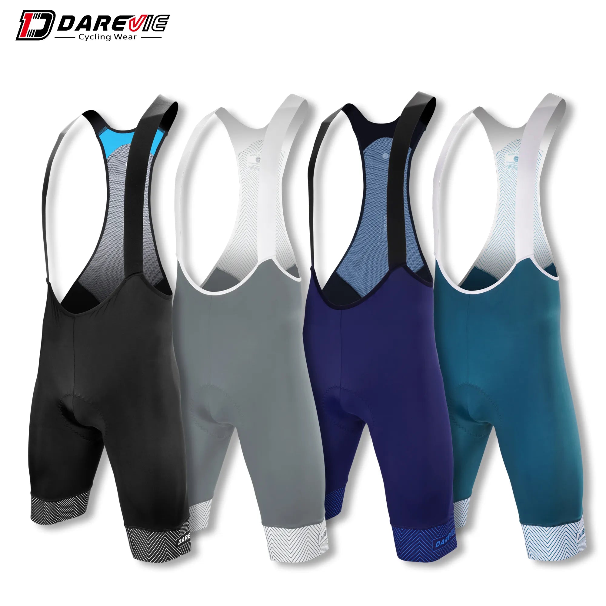 Comfortable Lounge Wear DAREVIE Cycling Bib Shorts 6H 500KM Pro Team Men's Cycling Bretelle Anti-slip 7cm Leg Gripper Cycling Tights Men Cycling Braces